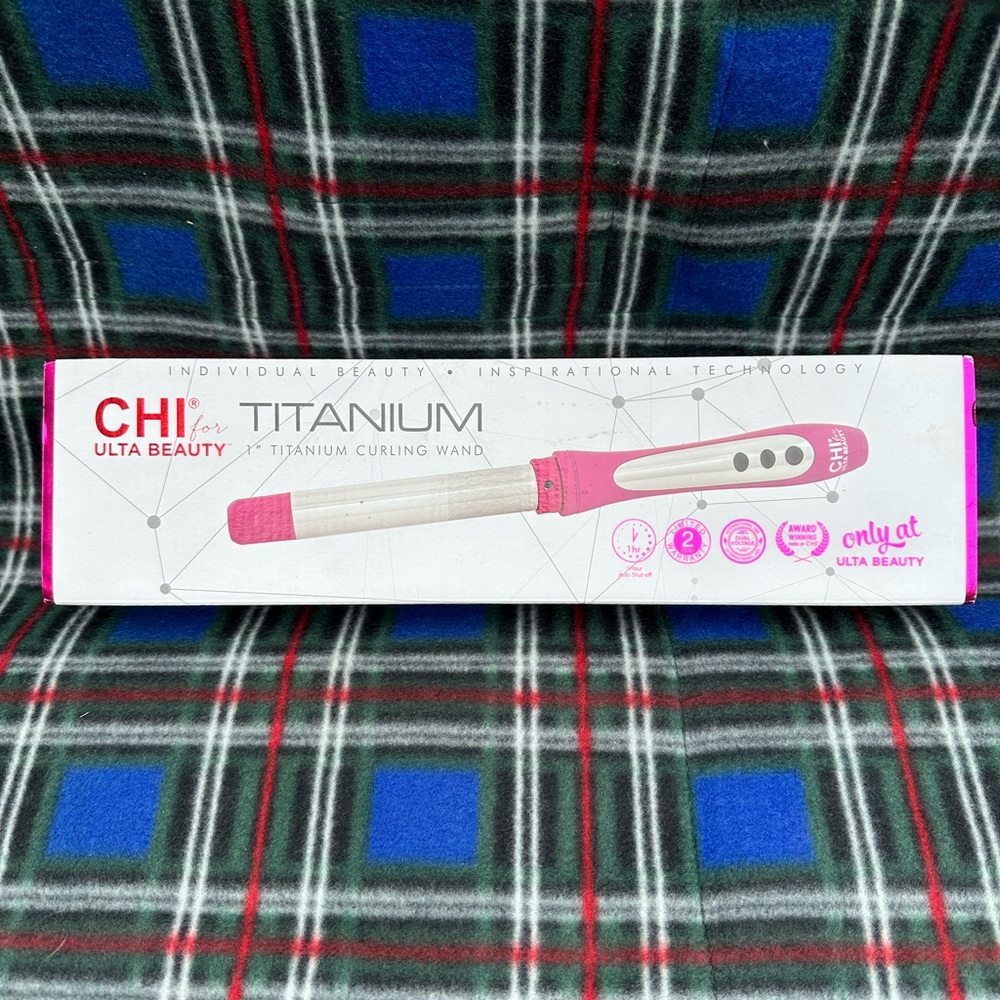 Chi  1” titanium curling wand. New in box